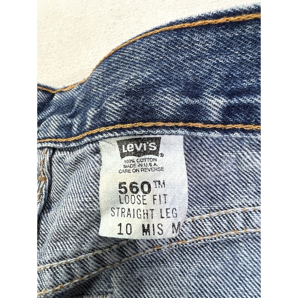 Vtg Levi's 560 Jeans Loose Mom Fit High Rise Straight Womens Size 10 (29x31) USA - Picture 7 of 12